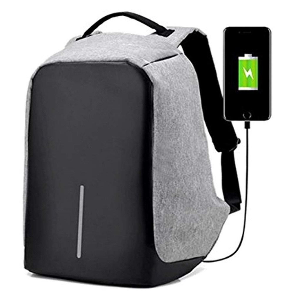 Anti theft business laptop backpack USB charging